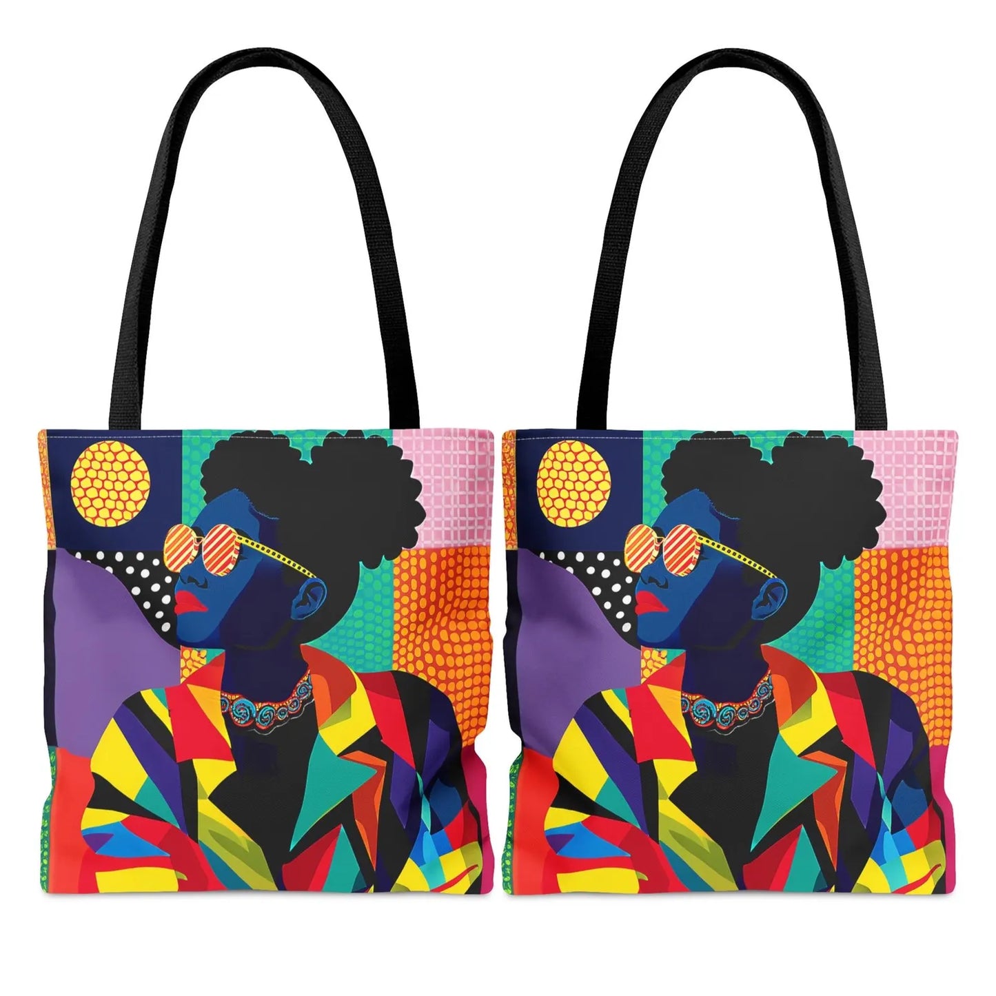 Afro Geometric Tote Bag