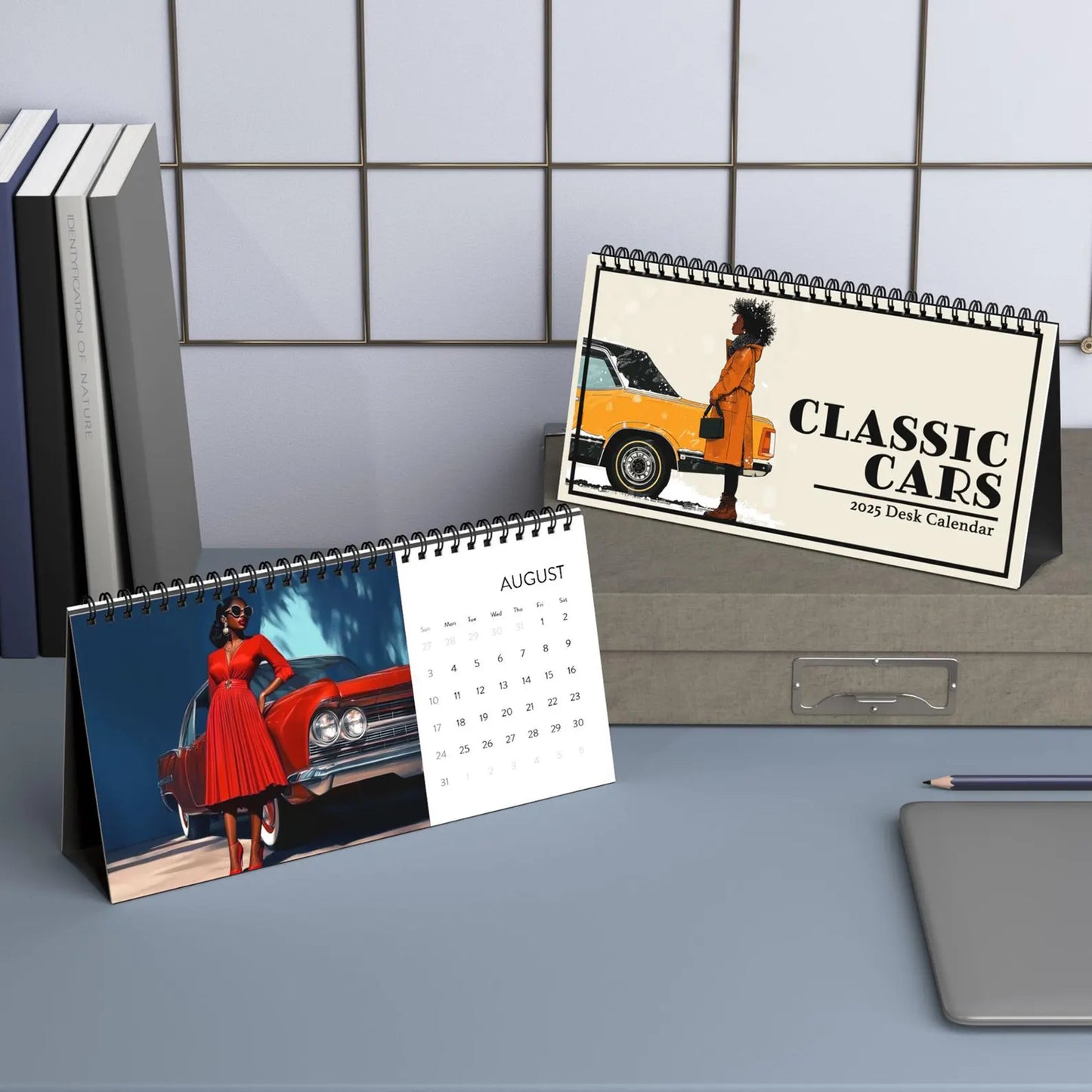 Classic Cars 2025 Desktop Calendar