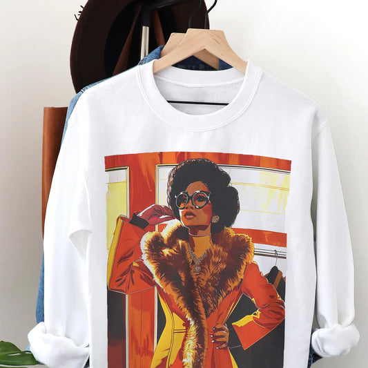 Vintage Style Woman Sweatshirt