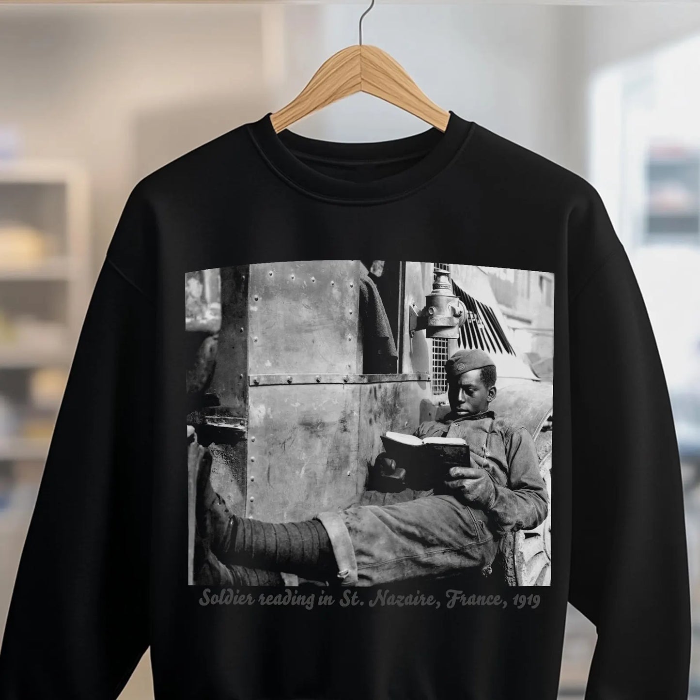 Soldier Reading Sweatshirt