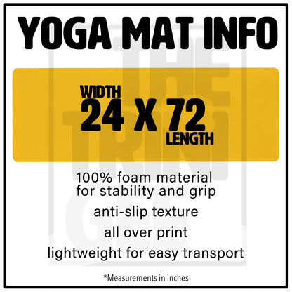 Hot Pink Poses Yoga Mat