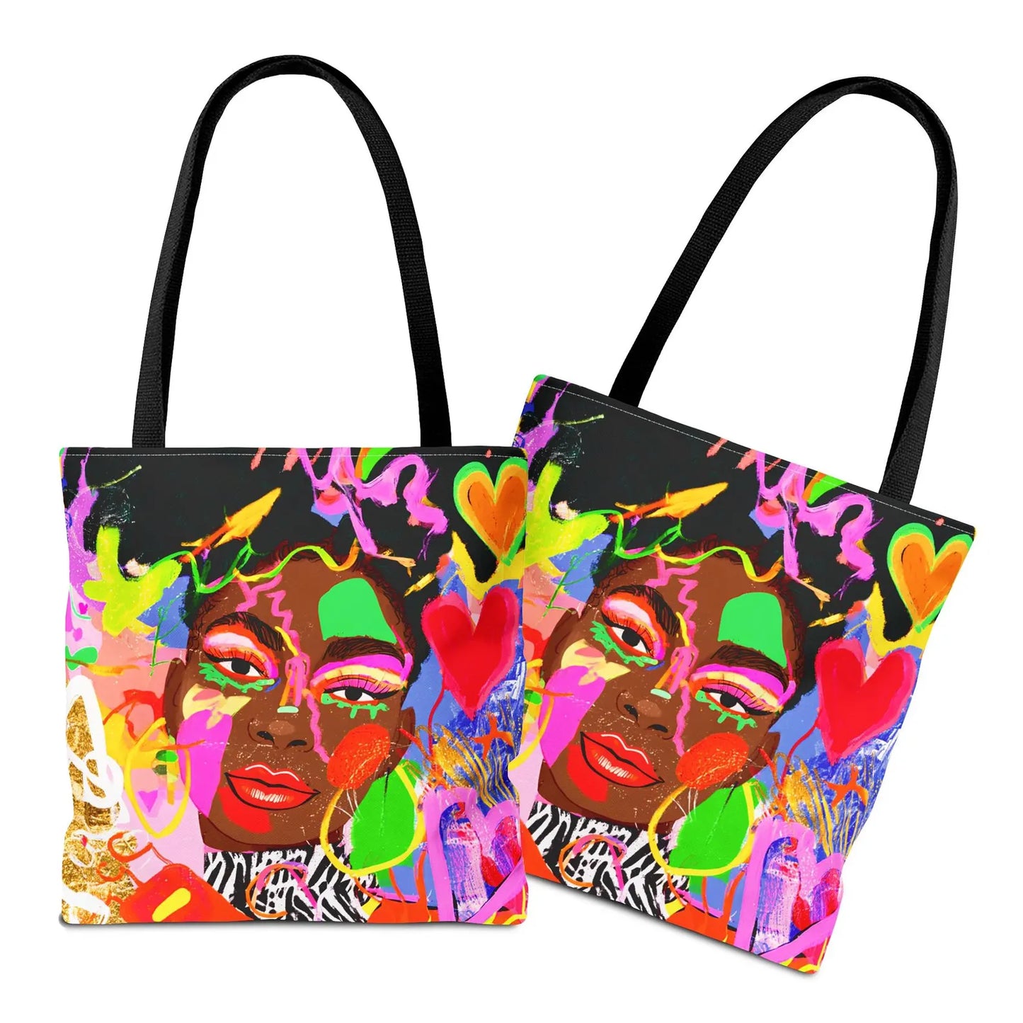 Graffiti Face Tote Bag