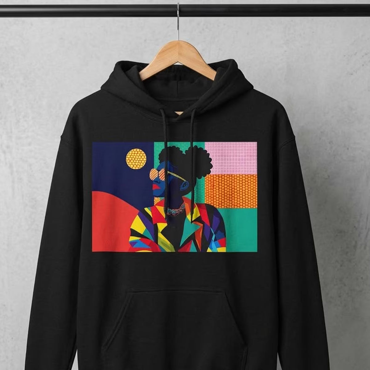 Colorful Afro Puffs Hoodie
