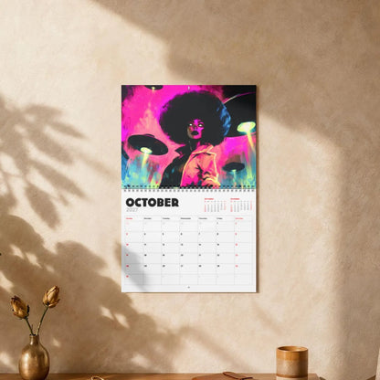 Afrofuturistic Melanin 2027 Wall Calendar