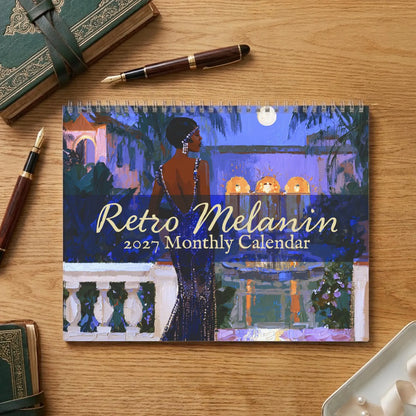 Retro Melanin 2027 Wall Calendar