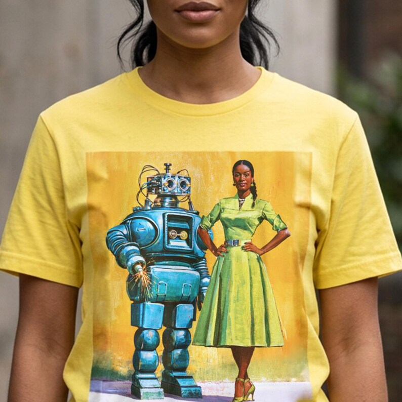 Woman with Bot T-Shirt