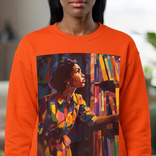 Bookshelf Lady Sweatshirt