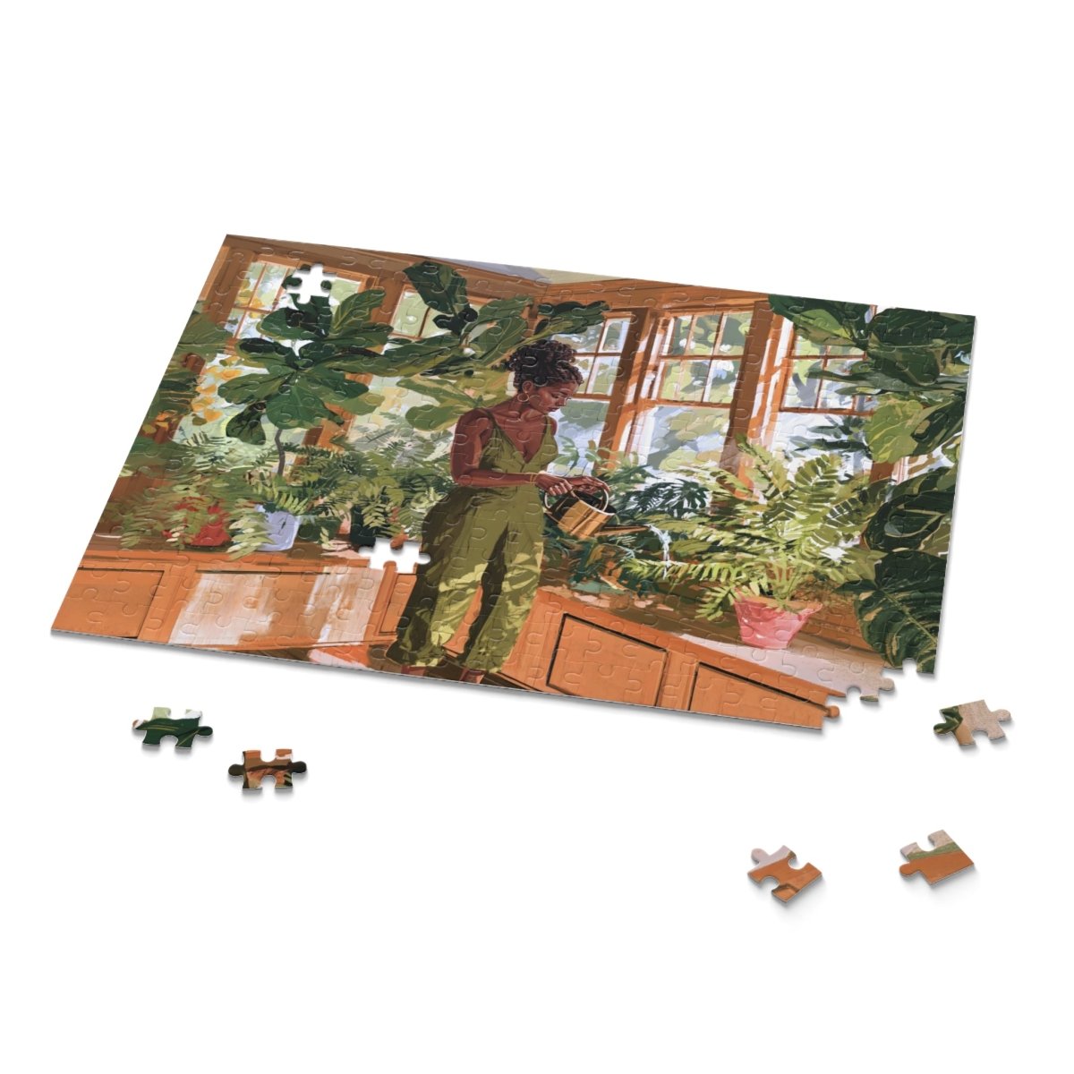 Indoor Garden Puzzle - Afrocentric Art by The Trini Gee