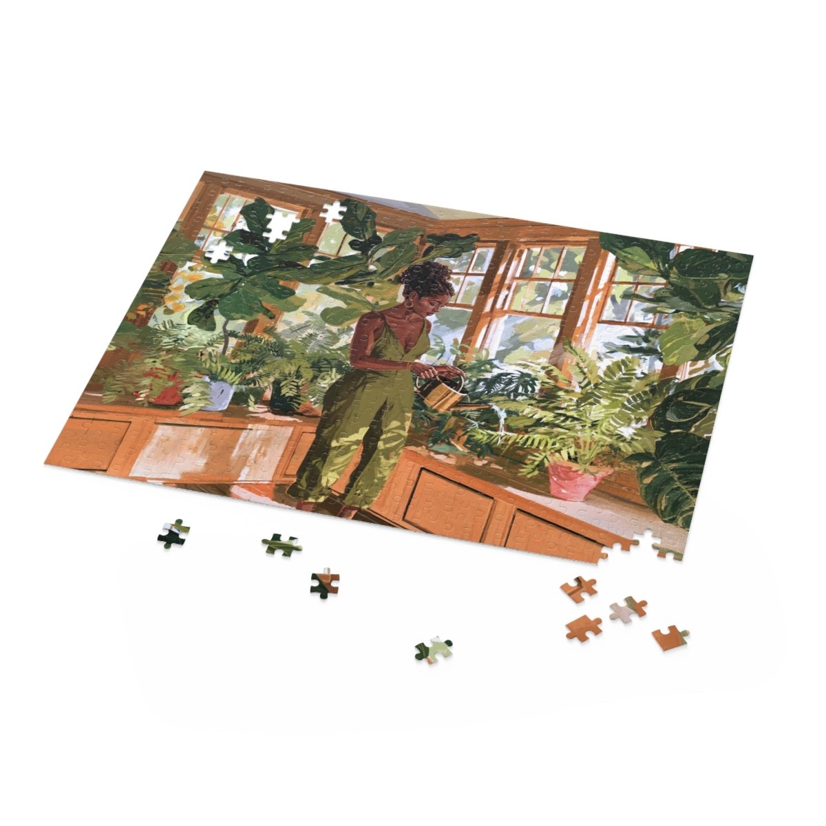 Indoor Garden Puzzle - Afrocentric Art by The Trini Gee