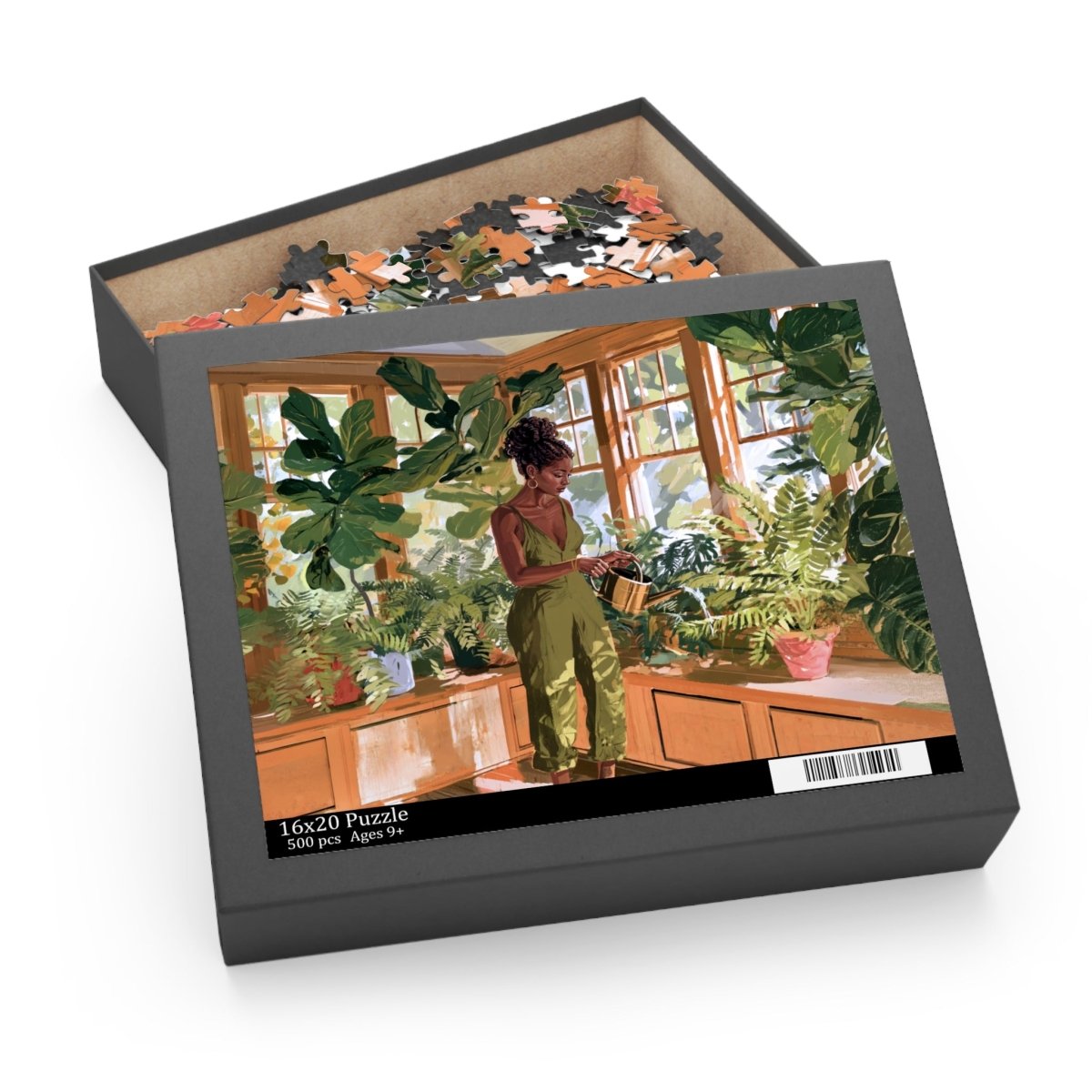 Indoor Garden Puzzle - Afrocentric Art by The Trini Gee