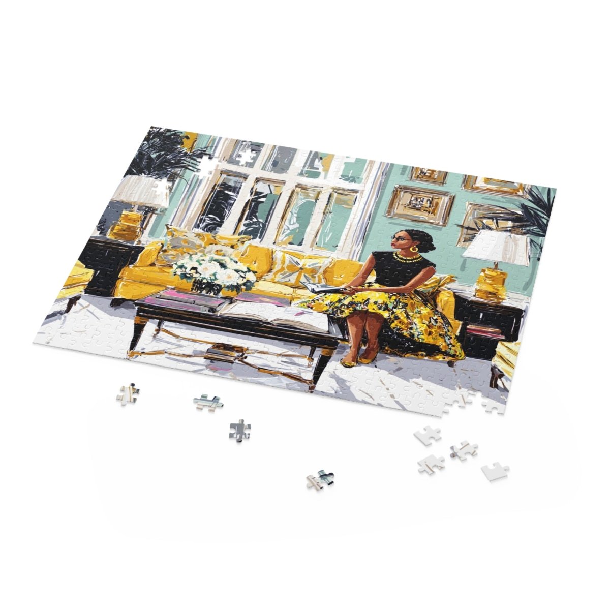 Interior Design Puzzle - Afrocentric Art by The Trini Gee