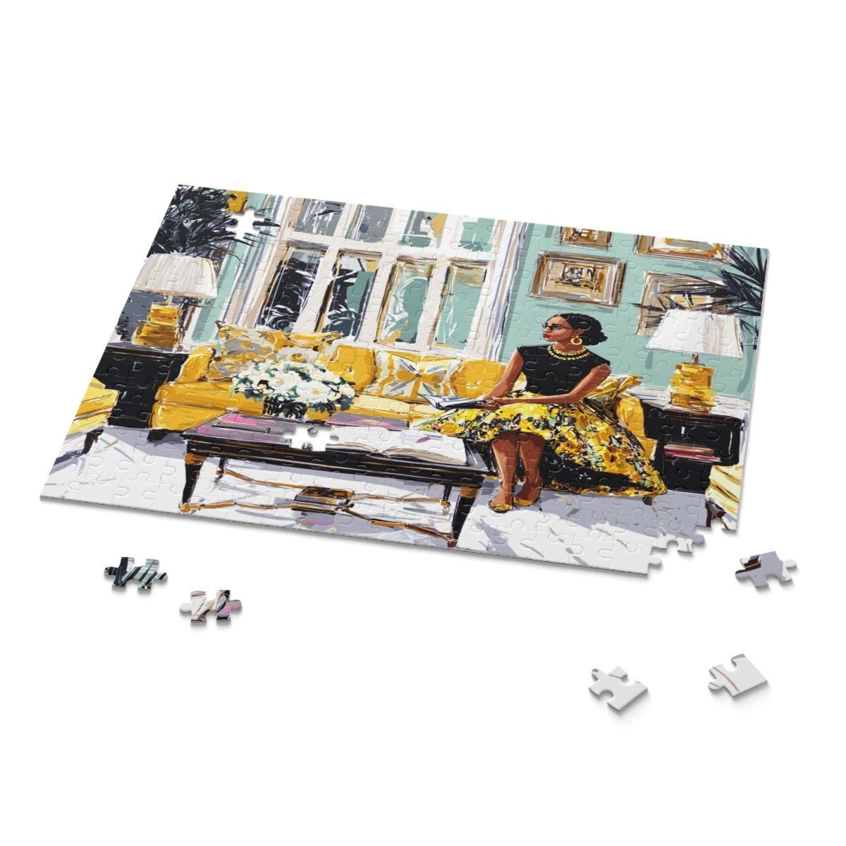 Interior Design Puzzle - Afrocentric Art by The Trini Gee