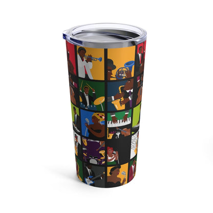 Jazz Lover 20oz Tumbler - Afrocentric Art by The Trini Gee