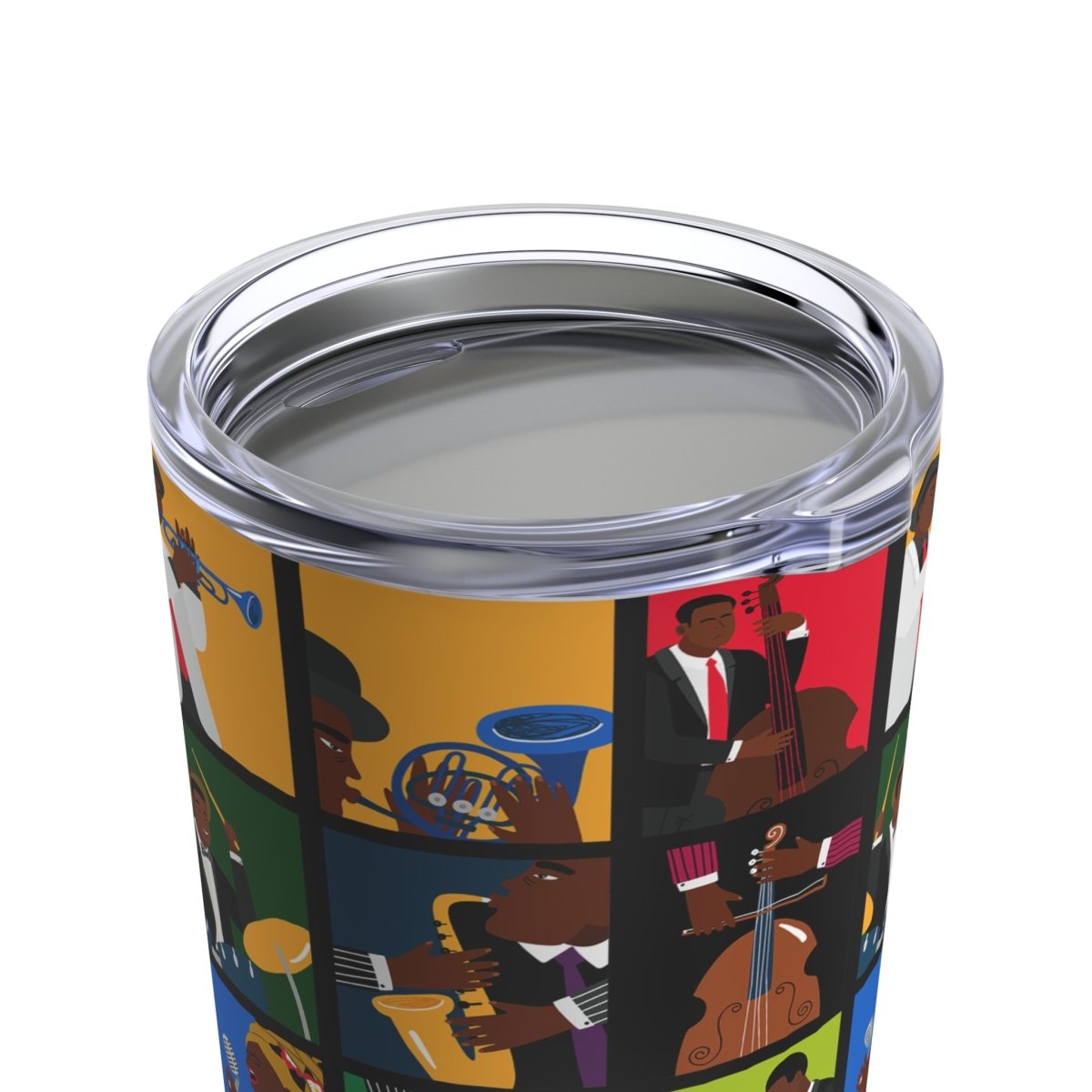 Jazz Lover 20oz Tumbler - Afrocentric Art by The Trini Gee