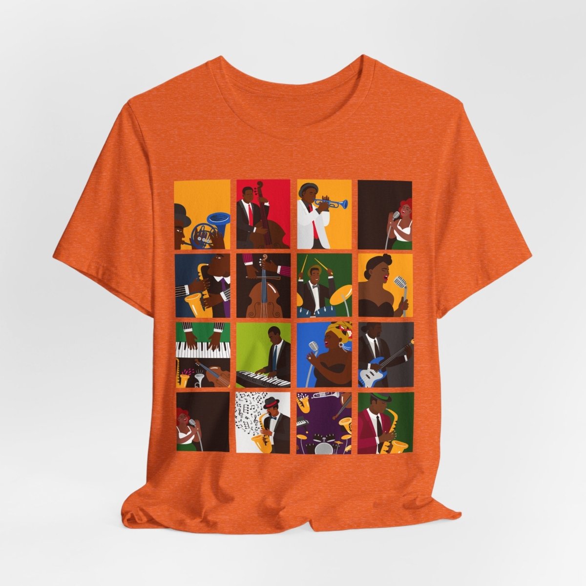 Jazz Musicians Shirt - Afrocentric Art by The Trini Gee