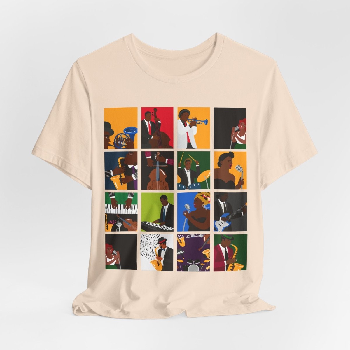 Jazz Musicians Shirt - Afrocentric Art by The Trini Gee