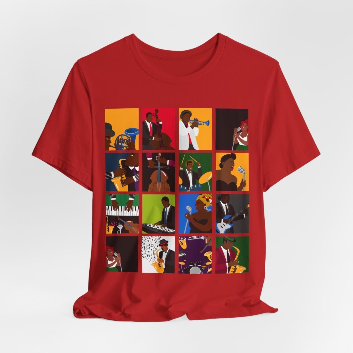Jazz Musicians Shirt - Afrocentric Art by The Trini Gee