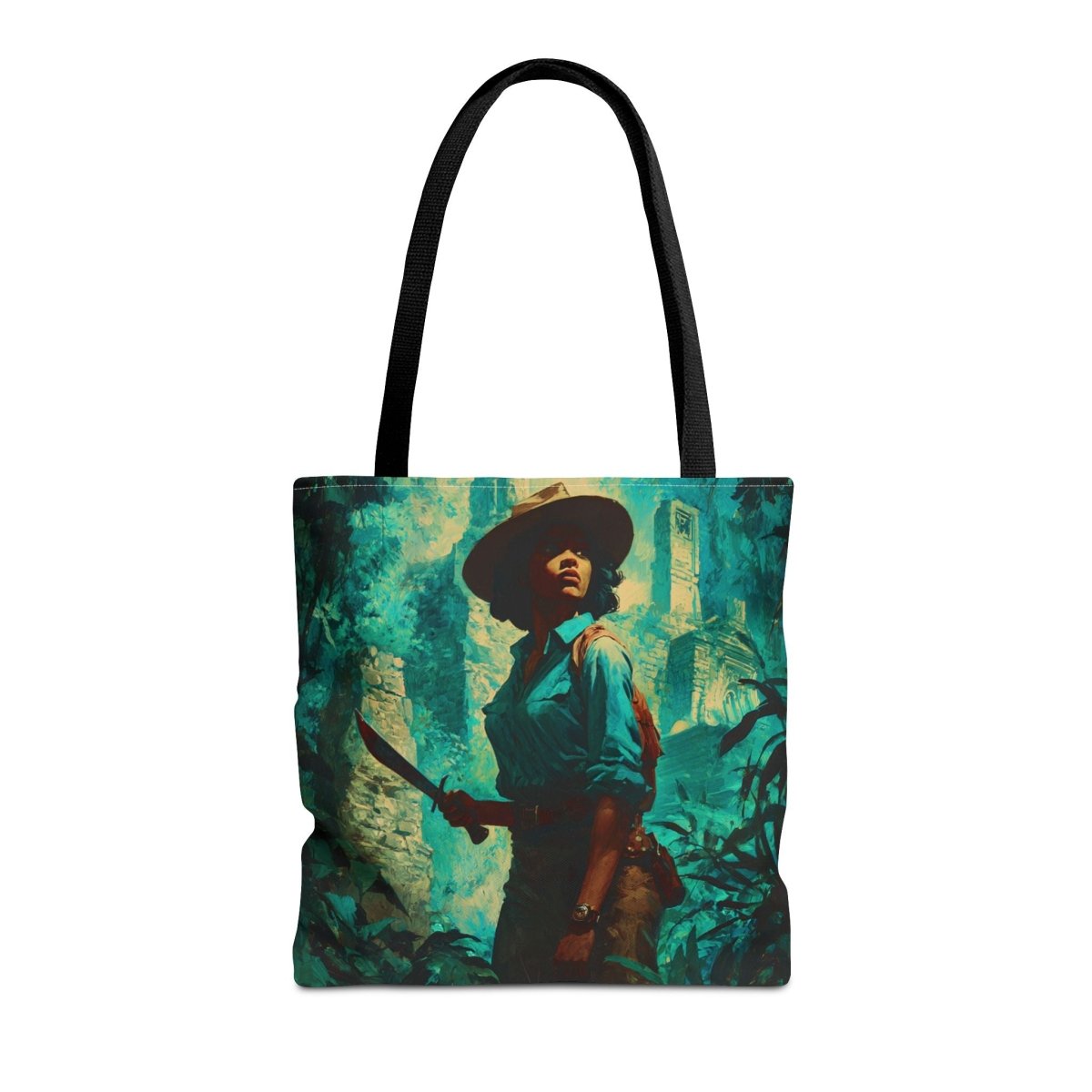Jungle Explorer Tote Bag - Afrocentric Art by The Trini Gee