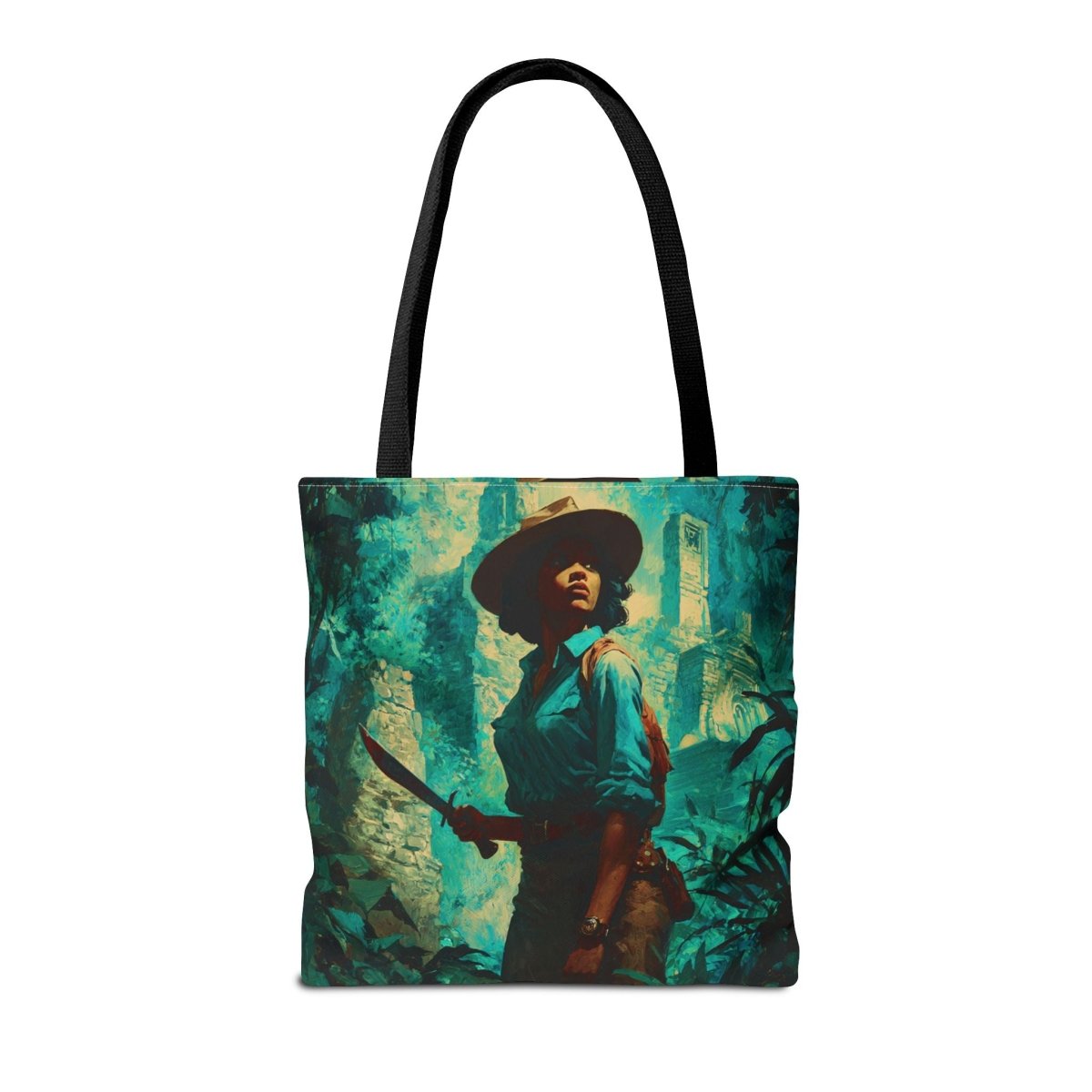 Jungle Explorer Tote Bag - Afrocentric Art by The Trini Gee