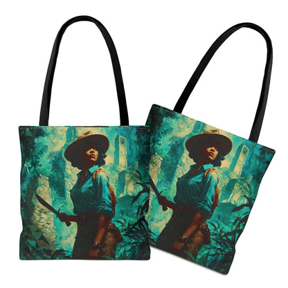 Jungle Explorer Tote Bag - Afrocentric Art by The Trini Gee