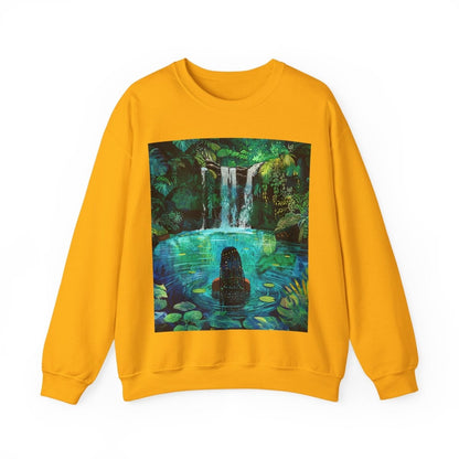 Jungle Waterfall Sweatshirt - Afrocentric Art by The Trini Gee