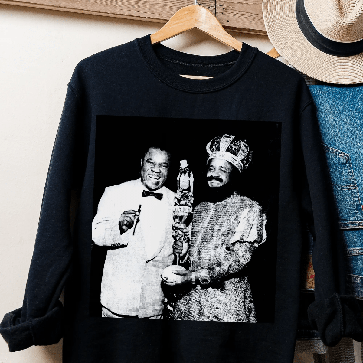 King Zulu Mardi Gras Sweatshirt - Afrocentric Art by The Trini Gee