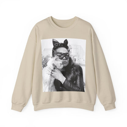 Kitt with Cat Sweatshirt - Afrocentric Art by The Trini Gee