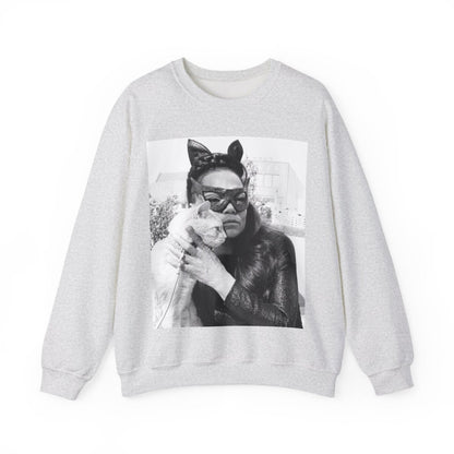 Kitt with Cat Sweatshirt - Afrocentric Art by The Trini Gee