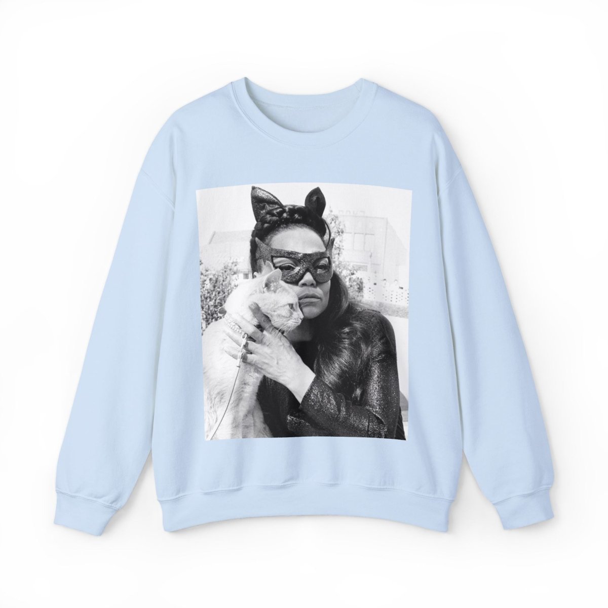 Kitt with Cat Sweatshirt - Afrocentric Art by The Trini Gee