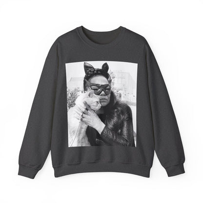 Kitt with Cat Sweatshirt - Afrocentric Art by The Trini Gee