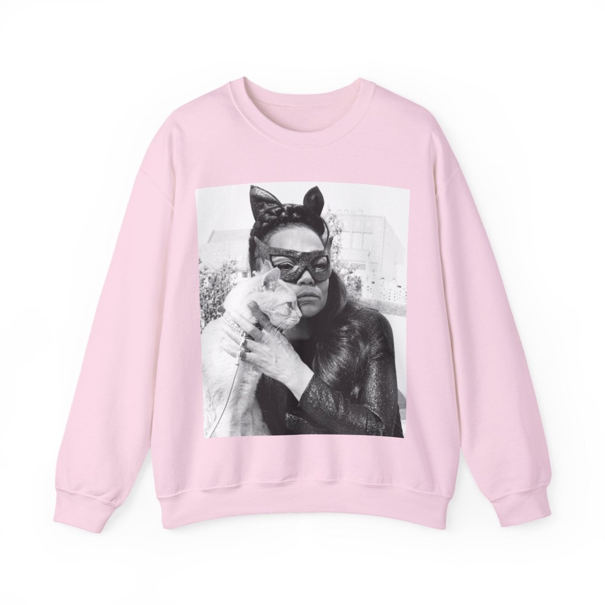 Kitt with Cat Sweatshirt - Afrocentric Art by The Trini Gee