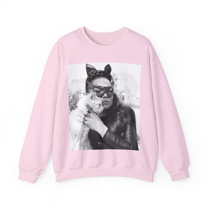Kitt with Cat Sweatshirt - Afrocentric Art by The Trini Gee