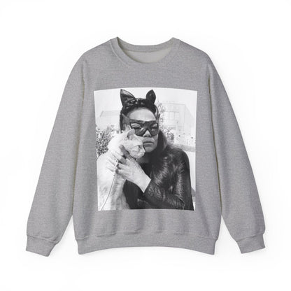 Kitt with Cat Sweatshirt - Afrocentric Art by The Trini Gee