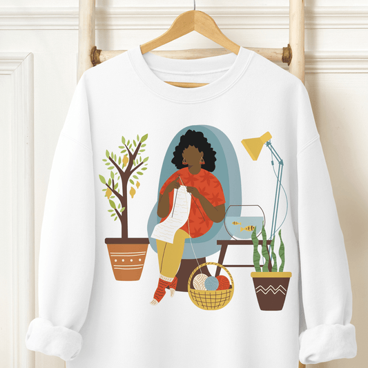 Knitting Plants Sweatshirt - The Trini Gee