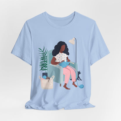 Knitting Shirt - Afrocentric Art by The Trini Gee