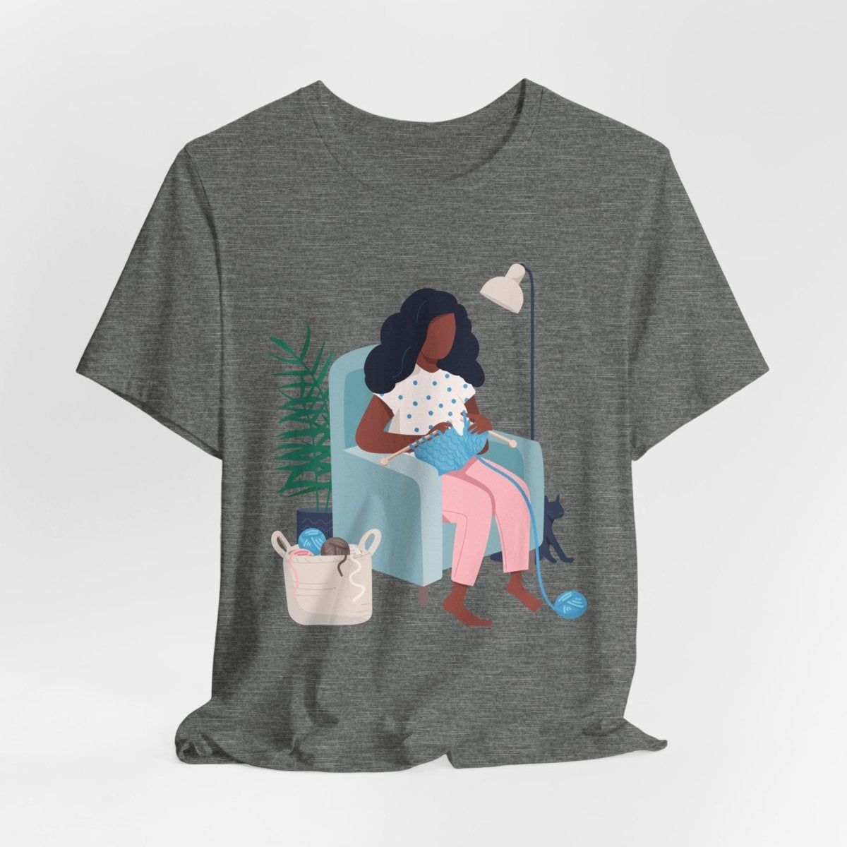 Knitting Shirt - Afrocentric Art by The Trini Gee