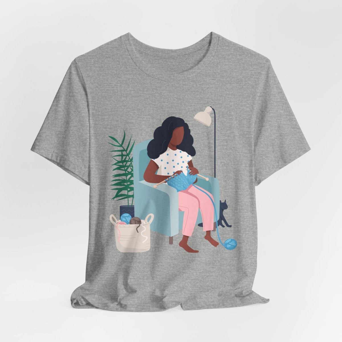 Knitting Shirt - Afrocentric Art by The Trini Gee