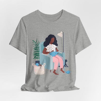 Knitting Shirt - Afrocentric Art by The Trini Gee