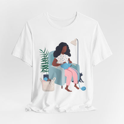 Knitting Shirt - Afrocentric Art by The Trini Gee