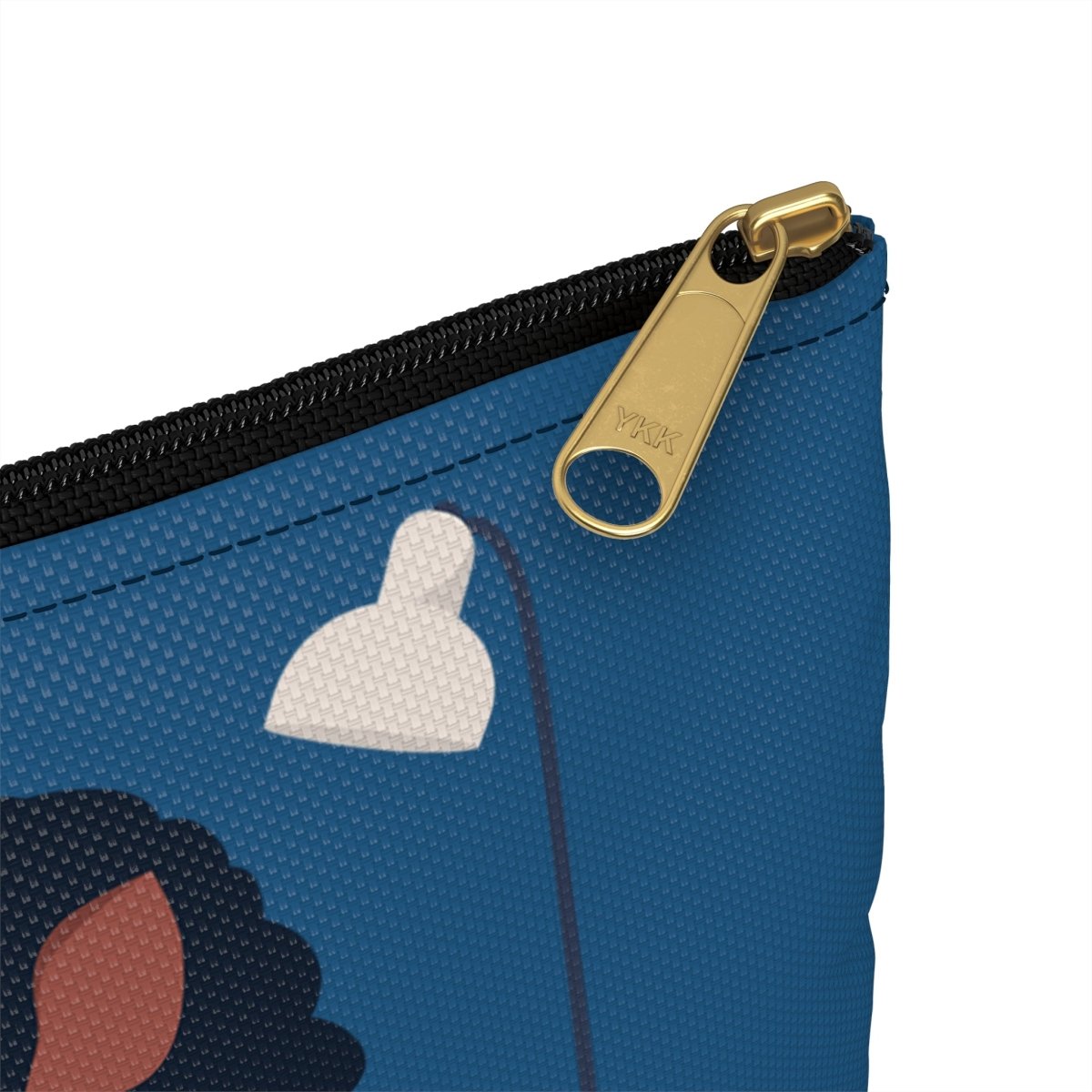 Knitting Woman Pouch - Afrocentric Art by The Trini Gee