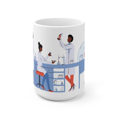 Lab Scientists Mug - Afrocentric Art by The Trini Gee