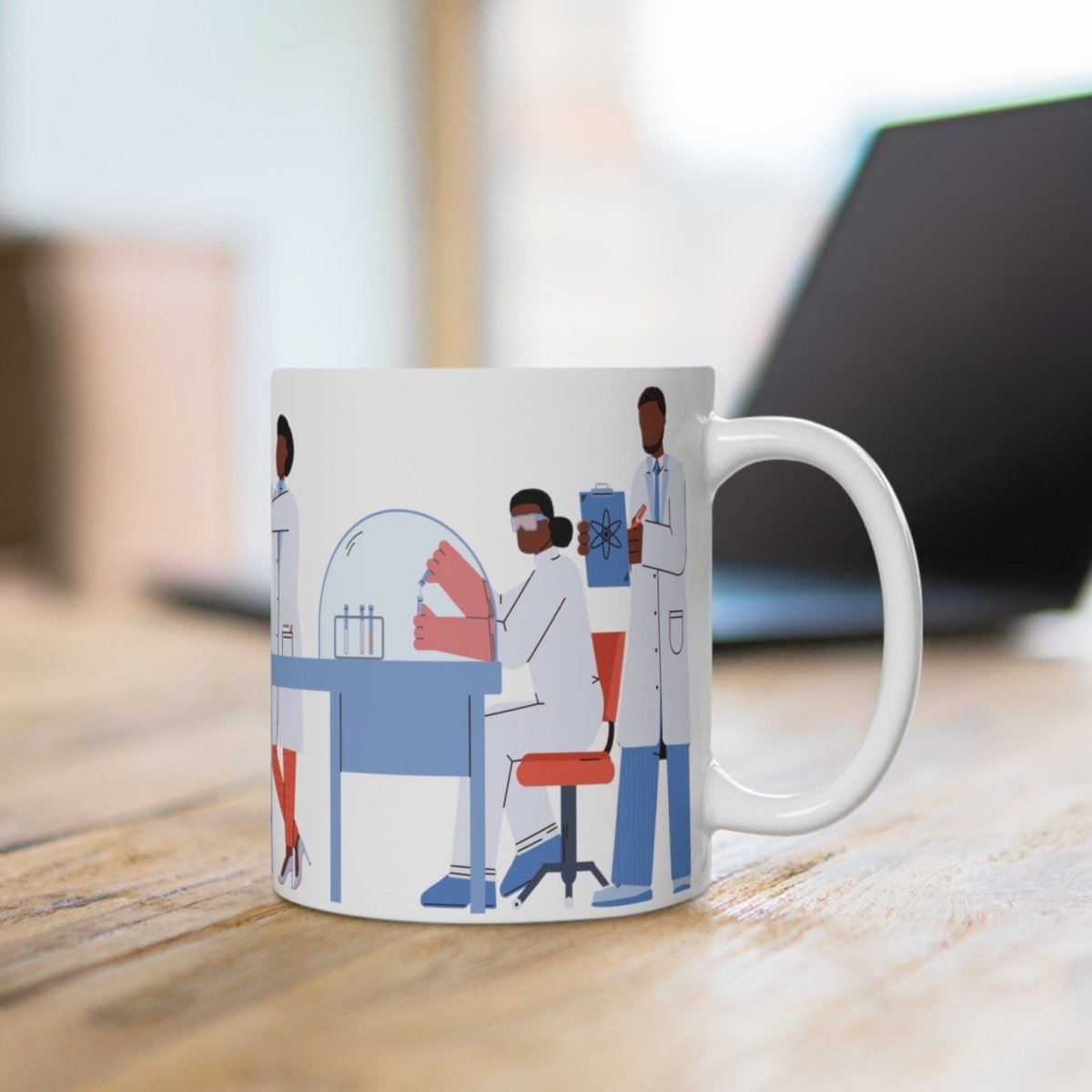 Lab Scientists Mug - Afrocentric Art by The Trini Gee