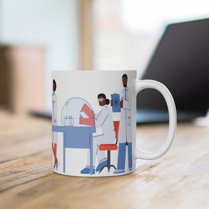 Lab Scientists Mug - Afrocentric Art by The Trini Gee