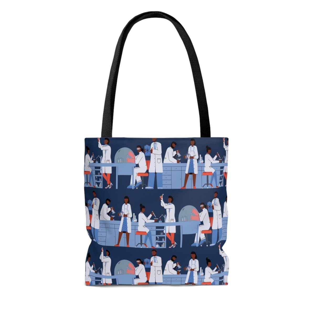 Lab Scientists Tote Bag - Afrocentric Art by The Trini Gee