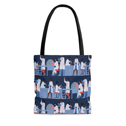 Lab Scientists Tote Bag - Afrocentric Art by The Trini Gee