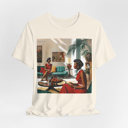 Ladies Chat Shirt - Afrocentric Art by The Trini Gee