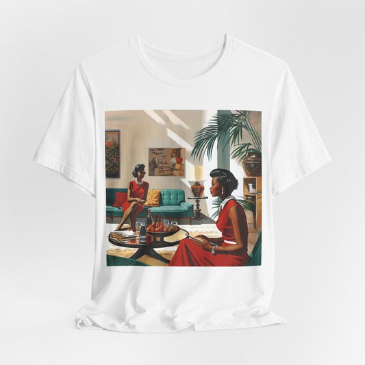 Ladies Chat Shirt - Afrocentric Art by The Trini Gee