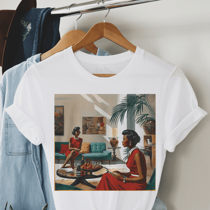 Ladies Chat Shirt - Afrocentric Art by The Trini Gee
