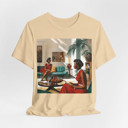 Ladies Chat Shirt - Afrocentric Art by The Trini Gee
