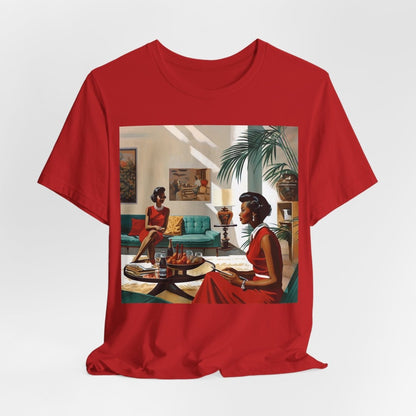 Ladies Chat Shirt - Afrocentric Art by The Trini Gee